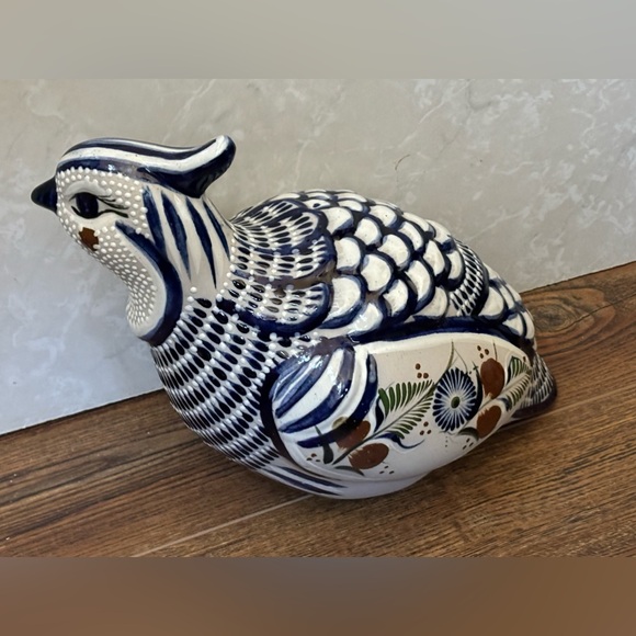 Vintage Tonala Santana Mexican Pottery Bird Figurine Dove Folk Art 13” long - Picture 2 of 16